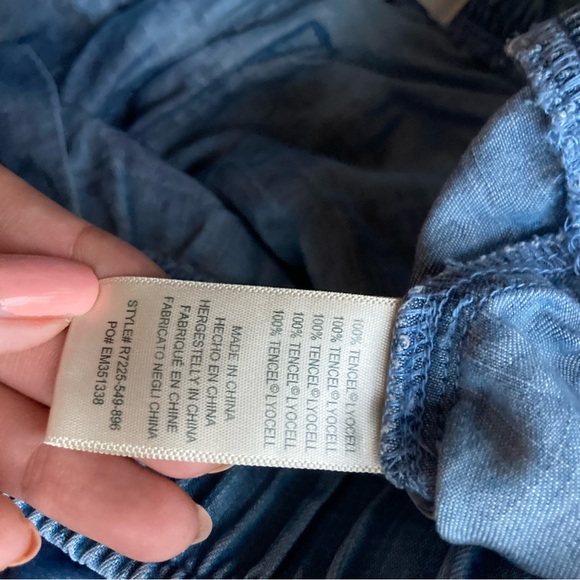 Anthropologie Cloth & Stone Rare Blue Tie-Dye Joggers Size S - Picture 7 of 7